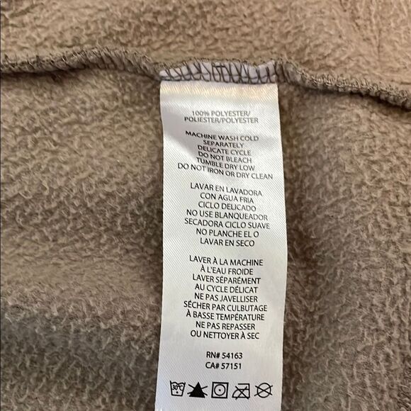 Calvin Klein Performance Womens Sz XL Fleece Vest Taupe Quick Dry Vest - Picture 8 of 8